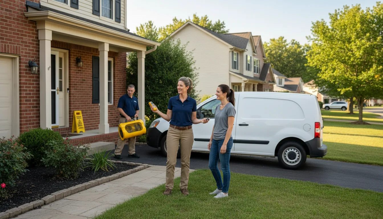 Residential water damage restoration in Saint Michael, PA
